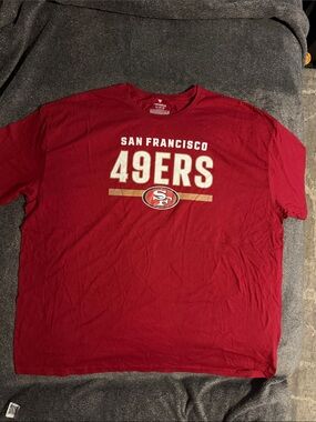 Fanatics San Francisco 49ers Red Short Sleeve Tee Mens Size 4XL